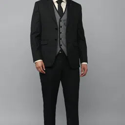 louis philippe Men Single Breasted - 2 button Solid Suit image 3