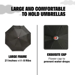 citizen Solid 2 Fold Auto Open 8 Aluminium Ribs UV Coated Windproof Silver Coating Umbrella image 5