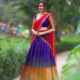 neeventerprise Self Design Semi Stitched Lehenga Choli image 4