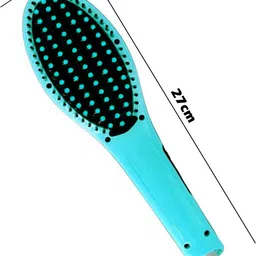 KIVR HQT 906 New Fast Hair Straightener Brush Comb with Temperature LCD Display Hair Straightening Machine Screen Flat Iron Styling Hair Straightener Brush image 3