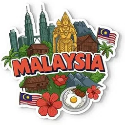 gifteeng Malaysia 4mm Thick, Stylish Magnet for Fridge, Wardrobe & Metal Surfaces Fridge Magnet Pack of 1-picture-16