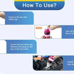 kalar Ink GI 790 Compatible For Canon G1000 G1010 G2000 G2010 G3000 G3010 G4000 G4010 Black + Tri Color Combo Pack Ink Bottle image 4