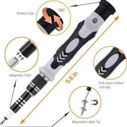 nispruhay 115 in 1 Precision Screwdriver Set Electronics Magnetic PC Repair Tool Kit Standard Screwdriver Set image 3