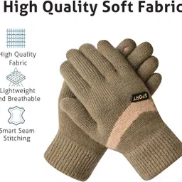 hoc Printed Winter Women Gloves image 4