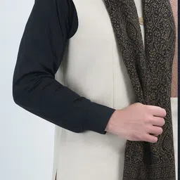 Ramnaya Wool Paisley Men Shawl image 4