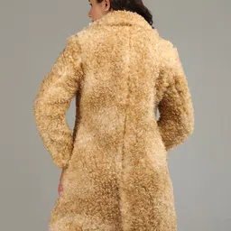 honnete 100 % Polyester Self Design Coat For Women image 2