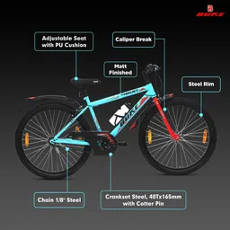 buke THRUST 26T MTB Cycle for Men & Boys 85% Fitted Durable Frame & Stylish Design 26 T (inch) Road Cycle image 2