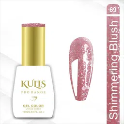 kulis UV Gel Nail Polish 16ml Brush Cap Bottle | Pro Range UV Lamp Cured Gel Color K69 Color: Shimmering Blush-picture-15