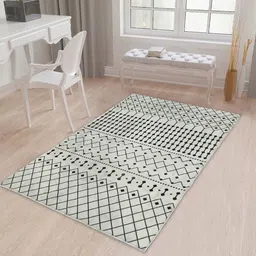 sapana carpet-mats multicolor Abstract 3 ft x 5 ft Machine Made Carpet image 1