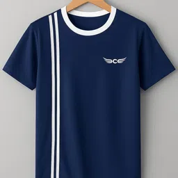 chrome & coral Striped Men Track Suit image 3