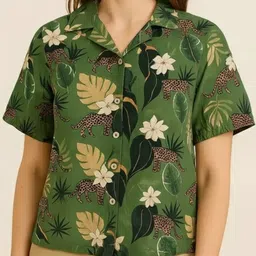 fabbarries Casual Balloon Sleeve Printed Women Multicolor Top image 4