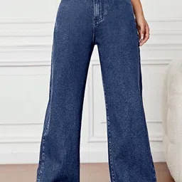 nucouths Women Regular High Rise Dark Blue Jeans-picture-17