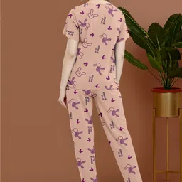bellebird Women Night Suit Set Multicolor Printed image 2