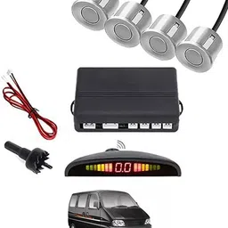 peeps store Universal 4 Silver Reverse Parking Sensor-AP25A345 Universal 4 Silver Reverse Parking Sensor-AP25A345 Parking Sensor-picture-27