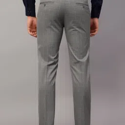 cantabil Men Regular Fit Grey Polycotton Trousers image 2