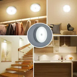 SAASO COOL WHITE BODY INDUCTION MOTION SENSOR LED NIGHT LIGHT FOR HOME Motion Sensor Light-image-62