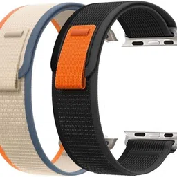 FORTUNATE Trail Loop Bands/Straps Compatible with Watch 49mm 45mm 44mm 42mm, Adjustable Velcro Premium Strap for iWatch Ultra & Ultra 2 Series SE 8 7 6 5 4 3 2 1 Smart Watch Strap image 5