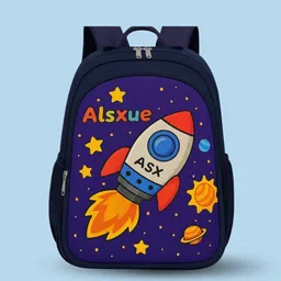 mous Stylish Navy Blue Rocket School Bag – Durable & Spacious Waterproof School Bag-picture-16