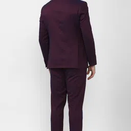peter england Men Suit Textured Suit image 2