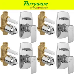 parryware Euclid concealed Diverter Body with Concealed Upper Part set of 4 pic 168 Euclid Diverter with upper trim | Hot and Cold water Mixer | Complete set Diverter Faucet-picture-22