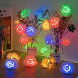 20 LEDs 4 m Multicolor Steady Flower Rice Lights-image-6