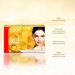 vlcc Gold Facial Kit with FREE Rose Water Toner 400 ml image 5