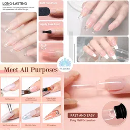 peacora for Builder Gel UV NailArt Kit Nail Extensions kit image 5