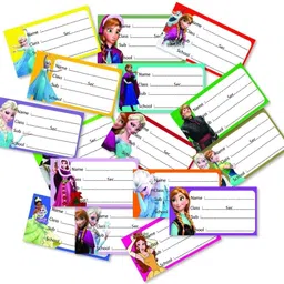 waaome ® (500/Pcs) Mixed Design Name Slip Cartoon Sticker School Label For Kids (A347) image 2