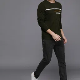 wrogn Men Regular Mid Rise Grey Jeans image 5