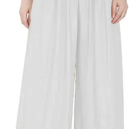 cloud star Pack of 2 Women Regular Fit Black, White Viscose Rayon Trousers image 4