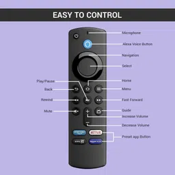 GIANAC Voice Remote Control For AMZON Voice FlRE TV Stick (3rd Generation) Compatible with FireTv Stick Remote of Original Model L5b83G S3L46N 3rd Gen Remote Controller image 2