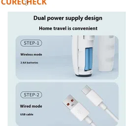 curecheck Handheld Mesh Nebulizer for Adults & Kids [USB & Battery operated] Nebulizer image 5