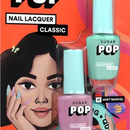 sugar pop Nail Lacquer Duo 05 Bubblegum Dreams and Mint Marvel Pink & Green image 2