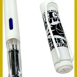 parmarth enterprises 4085 Student Rainbow Nib Erasable White Fountain Pen For Boys, School & Collage Ball Pen-picture-33