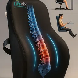 Memory Foam Orthopaedic Pillow Pack of 1 Nature Lifenix Orthopedic Lumbar Support Cushion-picture-10
