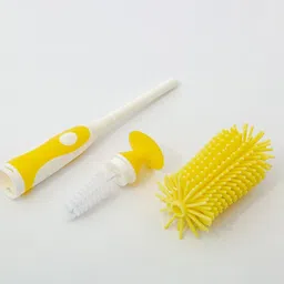 kuber industries Bottle Brush|360 Degree Soft Bristle Base Detachable Baby Bottle Cleaner,10 Inch image 4
