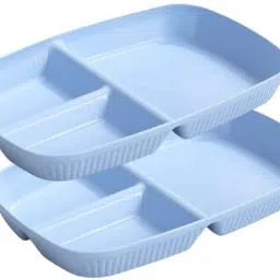 sugaalsu Portion Control Plate for Balanced Eating Unbreakable Divided Plates Serving_N Sectioned Plate image 1