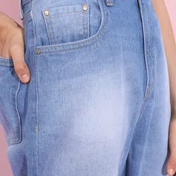 tokyo talkies Women Regular Mid Rise Light Blue Jeans image 2