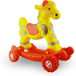 razz bazz 2 in 1 Horse Rider Rocker for Kids 1-3 Years Birthday Gift for Kids/Boys/Girls Rideons & Wagons Non Battery Operated Ride On image 2
