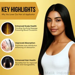 slimaura Hair Oil Applicator & Silicone Scalp Massager – Mini Head Massager Brush image 4