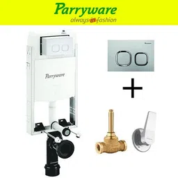 parryware Half Frame Concealed Cistern with Aqua concealed body upper part 008 Dual Flush Tank-picture-20