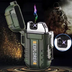 moozmob WATERPROOF Electronic Cigarette Lighter Double Arc Plasma Cigarette Lighter Pocket Lighter image 2