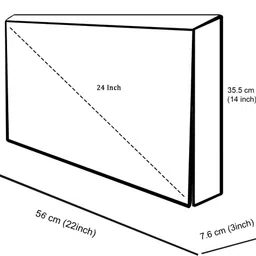 The Furnishing Tree 24 inch LED TV Cover for 24 inch LED/LCD Cover - 24 inch LED Cover image 5