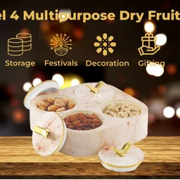 sunlife - Pixel-4 Multipurpose Set - 4 Inbuilt Bowls With Tray - Silicon Ring - Gifting Bowl, Tray Serving Set image 5