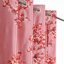 panipat textile hub 152 cm (5 ft) Polyester Semi Transparent Window Curtain (Pack Of 2) image 2