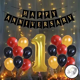 party midlinkerz Anniversary Decoration kit Light Combo - 55 Pcs for Birthday Decor-picture-35