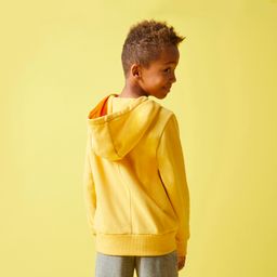 domyos Kids' Cotton Hooded Sweatshirt - Yellow-picture-28