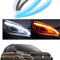 Universal Car Fancy LED DRL Strip Light White & Amber Dual Mode-D42 Car Fancy Lights-image-5