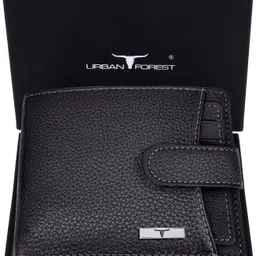 urban forest Men Casual Black Genuine Leather RFID Wallet - Regular Size-picture-19