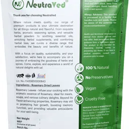 neutraved Rosemary Leaves For Making Rosemary Water | With Spray Bottle+Comb Aplicator image 2